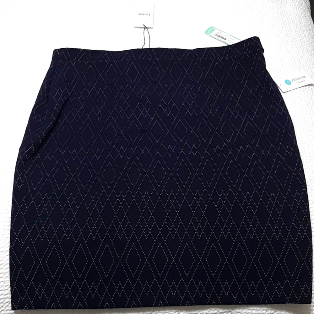 Navy stretch pencil skirt size XXL